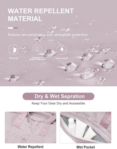 حقيبة رياضية للنساء والرجال مع حجرة للأحذية، حقيبة رياضية من القماش الخشن، مقاومة للماء للسفر في عطلة نهاية الأسبوع طوال الليل لليوجا مع أكمام بعجلات، أسود in Kuwait