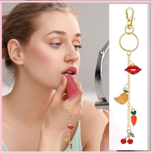 Viorawhite 227 PCS Lip Gloss Make Keychain Making Kit Bulk 24 Keychain Clips with Lobster Claw Clasps 200 Jump Ring Chain Plier Hole Puncher for DIY Lip Gloss Crafts Supplies (Gold) in Saudi Arabia