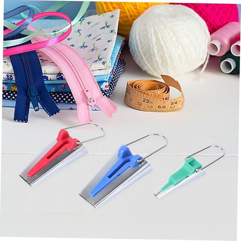 Artibetter 5PCS Bias Tape Maker Set Versatile Sewing Accessories for Quilting and Binding Includes 6mm 9mm 12mm 18mm and 25mm Sizes for DIY Sewing Projects and Crafts in Saudi Arabia