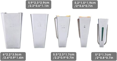 Bias Tape Maker Tool Set, Sewing Quilting Fabric Tape Maker Set of 5 Sizes, Easy to Use, Make Unique Tapes for Sewing Projects with Instruction, for Sewing and Quilting in Saudi Arabia