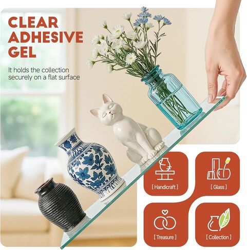6 أوقية يعرض جل للمتحف Clear Exhibit Ashesives Museum Exhibition ، وهلام لاصق صافية للأشياء الثمينة والتحف ، والزجاج والكريستال ، والسيراميك ، والخشب ، ومتحف المعرض القابل لإعادة الاستخدام in Kuwait