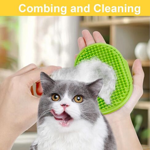 4 Pcs Silicone Grooming Strap Pad for Cats, Adjustable Rubber Cat Self Groomer Corner Scratcher, Cat Face Scratchers Massager for Long Short Hair, Self Grooming Cats Brush Rubbing Post Accessories in Kuwait