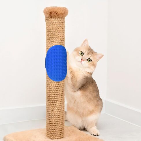 4 Pcs Silicone Grooming Strap Pad for Cats, Adjustable Rubber Cat Self Groomer Corner Scratcher, Cat Face Scratchers Massager for Long Short Hair, Self Grooming Cats Brush Rubbing Post Accessories in Kuwait