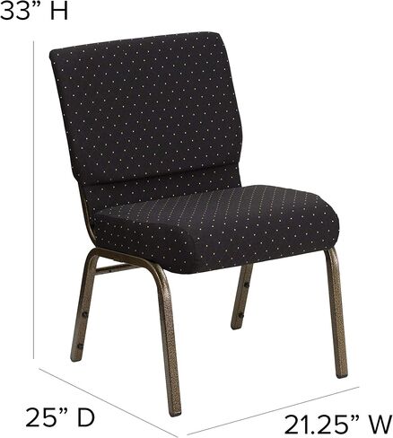 EMMA + OLIVER 21" W Stacking Church Chair in Plum Fabric - Gold Vein Frame in Saudi Arabia