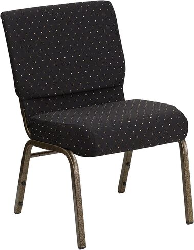 EMMA + OLIVER 21" W Stacking Church Chair in Plum Fabric - Gold Vein Frame in Saudi Arabia