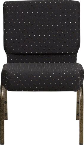 EMMA + OLIVER 21" W Stacking Church Chair in Plum Fabric - Gold Vein Frame in Saudi Arabia