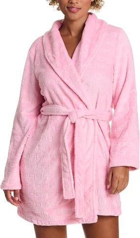 bebe Womens Mid-Length Plush Pajama Lounge Robe Bathrobe in Kuwait