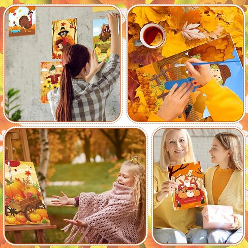 Blosssound 24 Pack Easter Watercolor Pre Drawn Canvas to Paint Pre Printed Canvas Painting Kits Bulk with Easel Paint Pots Brushes for Adult Sip Party Student Beginner Birthday DIY in Kuwait