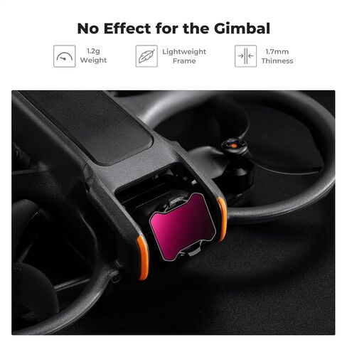 K&F Concept Upgrade PL Filter for DJI Avata 2, Polarizer Filter with 28 Multi-Coated, Reduce Glare and Reflections, HD Optical Glass/Lightweight in Saudi Arabia
