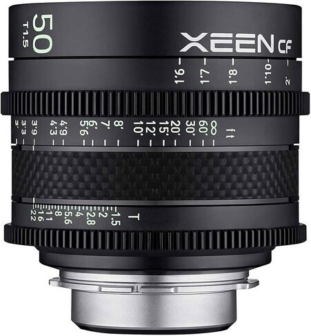 ROKINON XEEN Cf 50mm T1.5 Pro Cinema Lens with Carbon Fiber Construction & Luminous Markings for Sony E Mount in Saudi Arabia