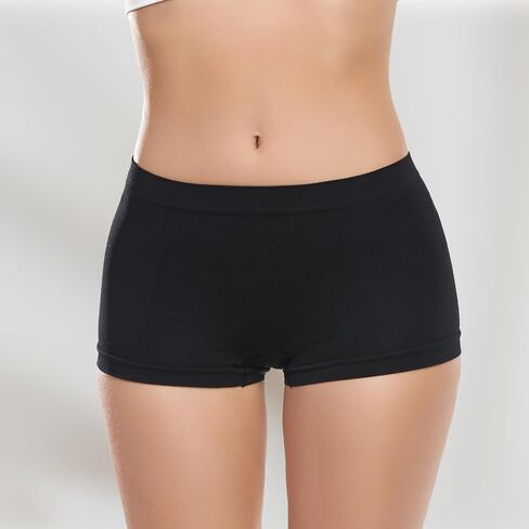 SAYCELI Womens Boy Shorts Underwear - No Show Seamless Boyshort Panties Stretch Boxer Briefs for Ladies Pack in Saudi Arabia