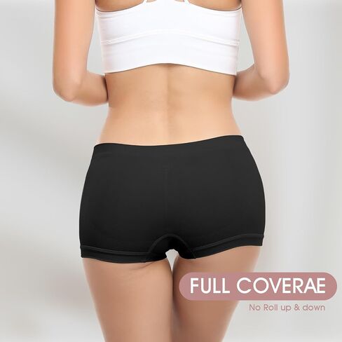 SAYCELI Womens Boy Shorts Underwear - No Show Seamless Boyshort Panties Stretch Boxer Briefs for Ladies Pack in Saudi Arabia