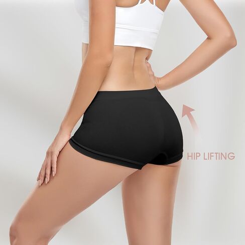 SAYCELI Womens Boy Shorts Underwear - No Show Seamless Boyshort Panties Stretch Boxer Briefs for Ladies Pack in Saudi Arabia