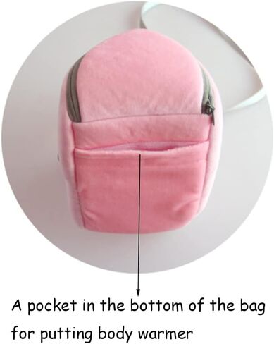 ANIAC Small Pet Carrier Bag with Adjustble Shoulder Strap Hamster Travel cage Breathable Rat Carrier Portable Travel Carrier for Guinea Pig Birds Bearded Dragon Hedgehog (Large, Pink) in Saudi Arabia