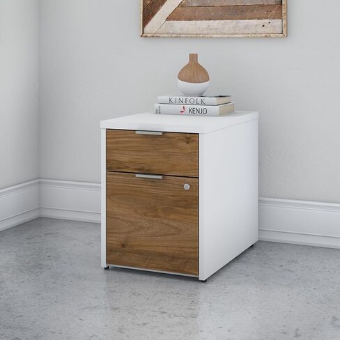 Bush Business Furniture Jamestown 2 Drawer File Cabinet in Storm Gray - Assembled in Saudi Arabia