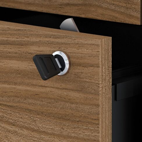 Bush Business Furniture Jamestown 2 Drawer File Cabinet in Storm Gray - Assembled in Saudi Arabia