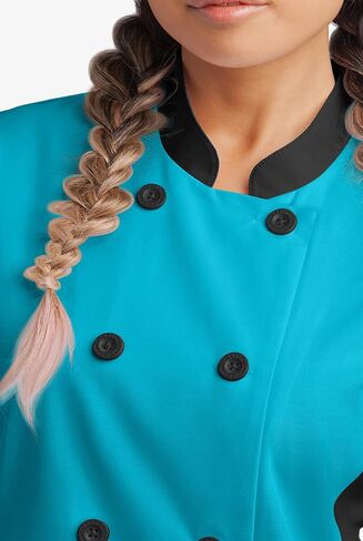 Women’s Chef Coat with Mesh Side Panels (XS-3X, 4 Colors) in Kuwait