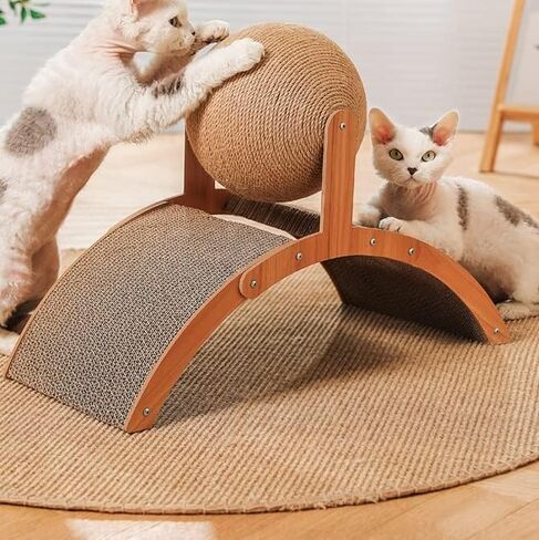 وسادة خدش للقطط ， خدش القط post ， CATBORKE CAT SCRATCHER ， هريرة خدش ， SISAL CAT SCRINCING BOARD in Kuwait