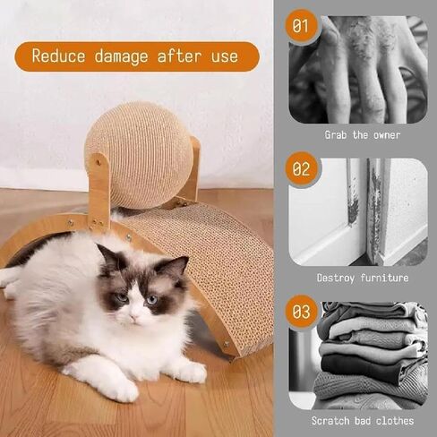 وسادة خدش للقطط ， خدش القط post ， CATBORKE CAT SCRATCHER ， هريرة خدش ， SISAL CAT SCRINCING BOARD in Kuwait