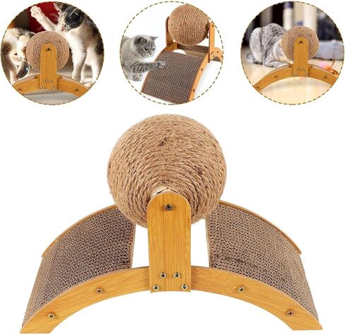 وسادة خدش للقطط ， خدش القط post ， CATBORKE CAT SCRATCHER ， هريرة خدش ， SISAL CAT SCRINCING BOARD in Kuwait