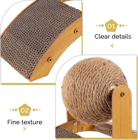وسادة خدش للقطط ， خدش القط post ， CATBORKE CAT SCRATCHER ， هريرة خدش ， SISAL CAT SCRINCING BOARD in Kuwait