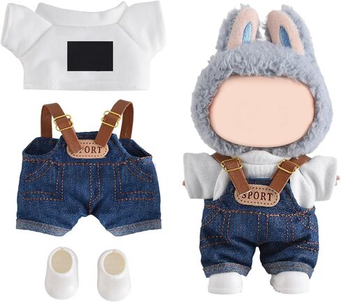 مجموعة ملابس الدمية للمبوبو ، ملابس جميلة تناسبها مثالية لخلع الملابس 5.9-6.7 بوصة ، ملحقات ملابس Bubudoll مع أحذية المطر العشوائية ذات اللون الوردي مع القوس) in Kuwait