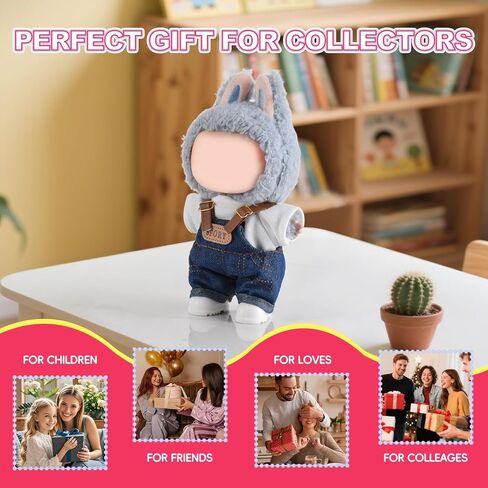 مجموعة ملابس الدمية للمبوبو ، ملابس جميلة تناسبها مثالية لخلع الملابس 5.9-6.7 بوصة ، ملحقات ملابس Bubudoll مع أحذية المطر العشوائية ذات اللون الوردي مع القوس) in Kuwait