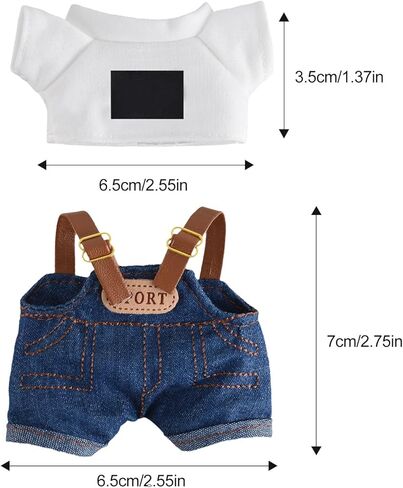 مجموعة ملابس الدمية للمبوبو ، ملابس جميلة تناسبها مثالية لخلع الملابس 5.9-6.7 بوصة ، ملحقات ملابس Bubudoll مع أحذية المطر العشوائية ذات اللون الوردي مع القوس) in Kuwait