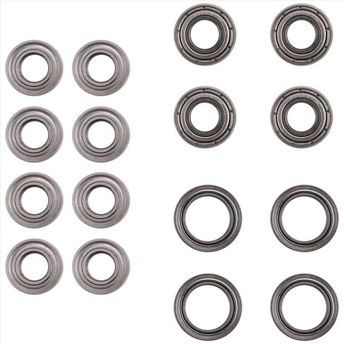 Compatible with Tamiya for TT02 1/10 RC Car Upgrade Parts Accessories 16Pcs Ball Bearing Kit RC Parts in Saudi Arabia