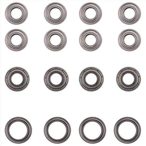 Compatible with Tamiya for TT02 1/10 RC Car Upgrade Parts Accessories 16Pcs Ball Bearing Kit RC Parts in Saudi Arabia