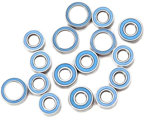 Compatible with Tamiya for TT02 TT02D 1/10 RC Car Upgrades Parts Accessories 16PCS Rubber Sealed Ball Bearing Kit RC Assortment in Saudi Arabia