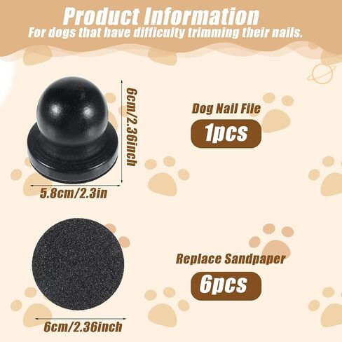 Dog Scratch Board for Safe and Easy Nail Care, Dog Nail File with 6 Pcs Replaceable Sandpaper, Wooden Handicraft Cat Dogs Nails Scratch Pad Dogs Training Accessories for Nails Filing in Saudi Arabia