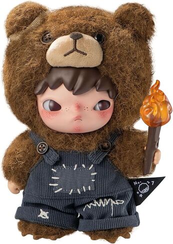 Pop Mart Hirono Living Wild-Wild For For Joy Plush Doll 6.3 بوصة ألعاب قابلة للتحصيل ديكورات المنزل ، وهدايا عيد ميلاد العطلات للفتيات والفتيان in Kuwait
