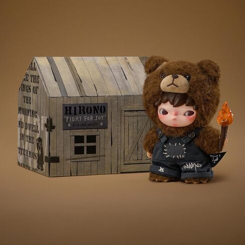 Pop Mart Hirono Living Wild-Wild For For Joy Plush Doll 6.3 بوصة ألعاب قابلة للتحصيل ديكورات المنزل ، وهدايا عيد ميلاد العطلات للفتيات والفتيان in Kuwait