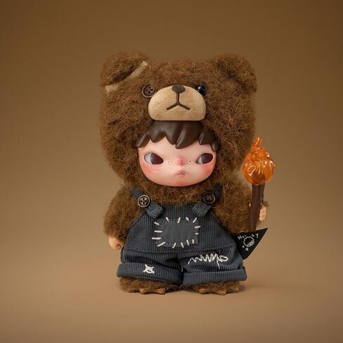 Pop Mart Hirono Living Wild-Wild For For Joy Plush Doll 6.3 بوصة ألعاب قابلة للتحصيل ديكورات المنزل ، وهدايا عيد ميلاد العطلات للفتيات والفتيان in Kuwait