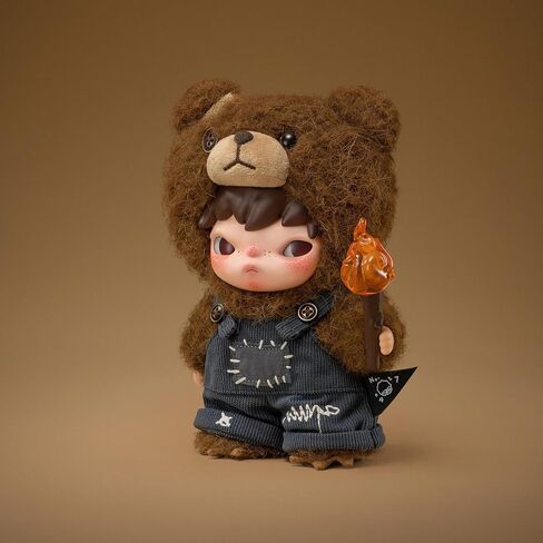 Pop Mart Hirono Living Wild-Wild For For Joy Plush Doll 6.3 بوصة ألعاب قابلة للتحصيل ديكورات المنزل ، وهدايا عيد ميلاد العطلات للفتيات والفتيان in Kuwait