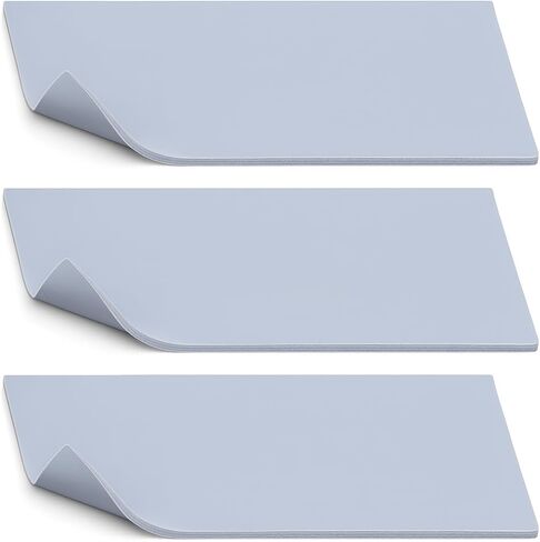 منصات الضغط على قبعة السيليكون-مجموعة من 3 حصيرة من 3/8 "× 4" × 8 "للحصير المضغط على القبعات والأكمام والعناصر الصغيرة | منصات غير قابلة للانزلاق ، مقاومة للحرارة ، مشاريع الفينيل والتسامي. (رمادي) in Kuwait