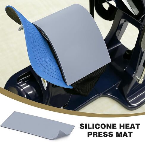 منصات الضغط على قبعة السيليكون-مجموعة من 3 حصيرة من 3/8 "× 4" × 8 "للحصير المضغط على القبعات والأكمام والعناصر الصغيرة | منصات غير قابلة للانزلاق ، مقاومة للحرارة ، مشاريع الفينيل والتسامي. (رمادي) in Kuwait