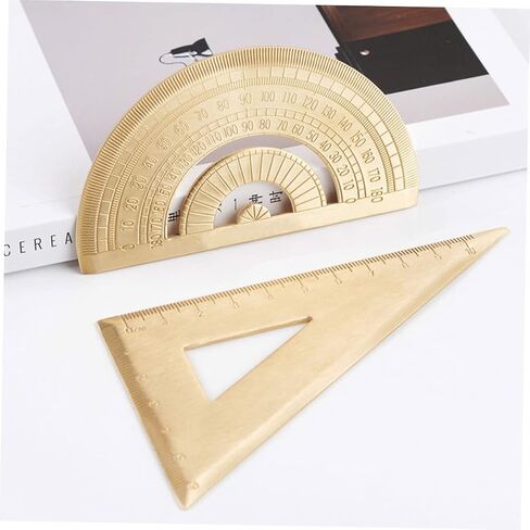 jojofuny Stainless Steel Ruler Thick Nordic Style Drawing Tool for Students School Supplies with Precise Scale for Learning and Easy Carrying in Kuwait