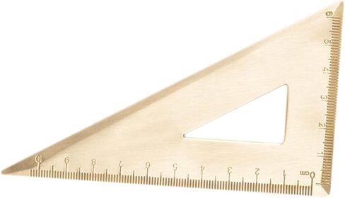 Housoutil Nordic Stainless Steel Triangle Ruler 30cm Protractor Metric Ruler for Students School Supplies Sturdy Design for Drawing and Measuring in Saudi Arabia