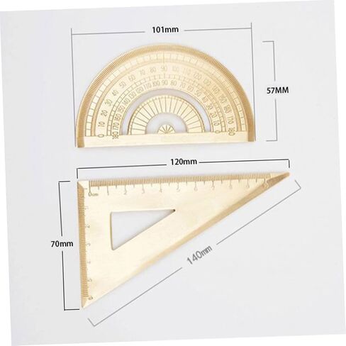 Housoutil Nordic Stainless Steel Triangle Ruler 30cm Protractor Metric Ruler for Students School Supplies Sturdy Design for Drawing and Measuring in Saudi Arabia
