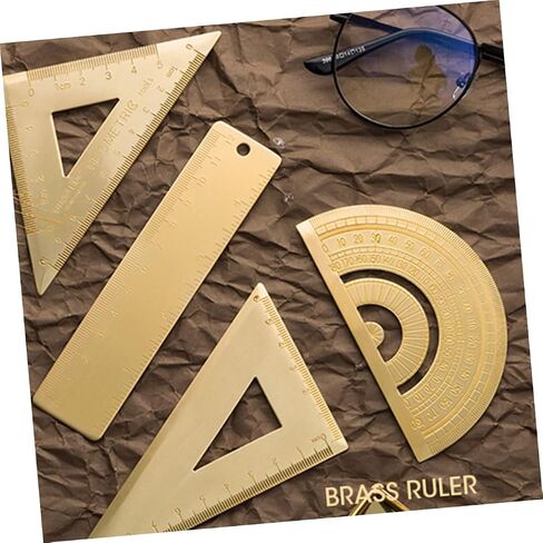 Housoutil Nordic Stainless Steel Triangle Ruler 30cm Protractor Metric Ruler for Students School Supplies Sturdy Design for Drawing and Measuring in Saudi Arabia