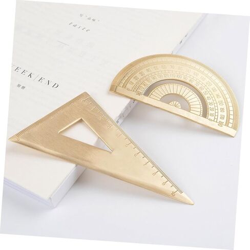 Housoutil Nordic Stainless Steel Triangle Ruler 30cm Protractor Metric Ruler for Students School Supplies Sturdy Design for Drawing and Measuring in Saudi Arabia