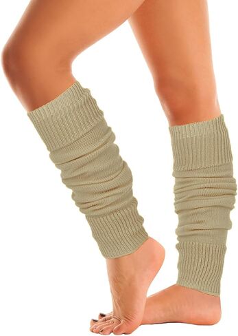 MySocks تدفئة الساق ناعمة جدًا وأنيقة للشتاء 80s وحفلات الرقص النيون الطويلة لتدفئة الساق للنساء والفتيات والسيدات in Kuwait