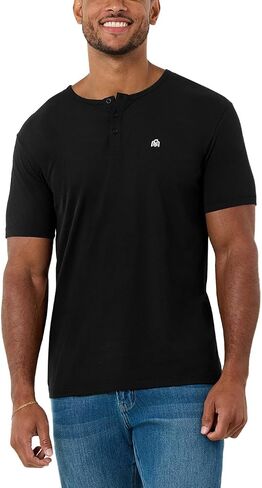 INTO THE AM Premium Henley Shirts for Men - Casual Short Sleeve Modern Fit T-Shirt in Kuwait