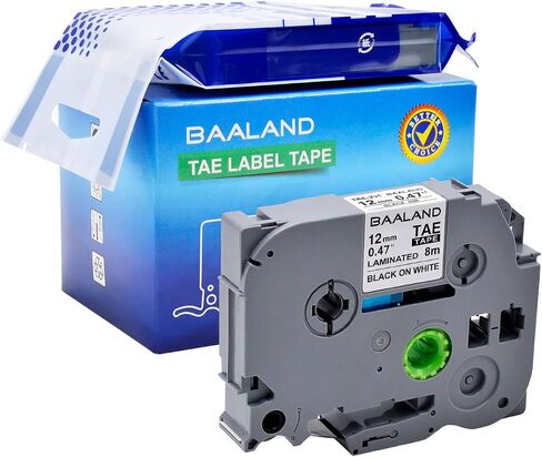 Label Maker Tape Refills Tz Tape 12mm 0.47 Laminated White Replace Compatible for Brother TZe-231 Tze 1/2" Black on White for P-Touch Label Maker PT-D220 D210 H110 D200 D400 1280, 10-Pack in Saudi Arabia