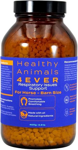 Healthy Animals 4Ever All-Natural Horse Respiratory Issues Support - Helps Prevent Heaves, Allergies & Infections - Supplements for Horses - Homeopathic & Highly Effective - 300 Tablets in Saudi Arabia