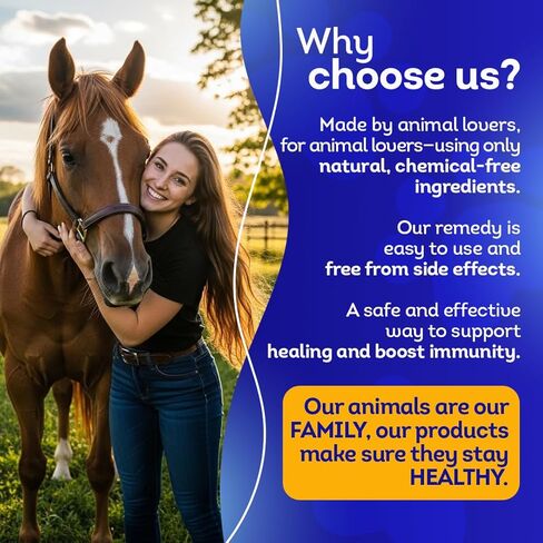 Healthy Animals 4Ever All-Natural Horse Respiratory Issues Support - Helps Prevent Heaves, Allergies & Infections - Supplements for Horses - Homeopathic & Highly Effective - 300 Tablets in Saudi Arabia