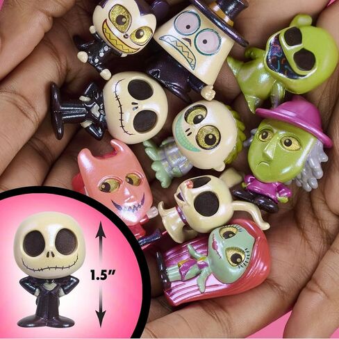 Disney Tablables the Nightmare قبل مجموعة عيد الميلاد ، 9 شخصيات صغيرة ، أحرف 1.5 بوصة ، تتراوح أعمارهم بين 5+ in Kuwait
