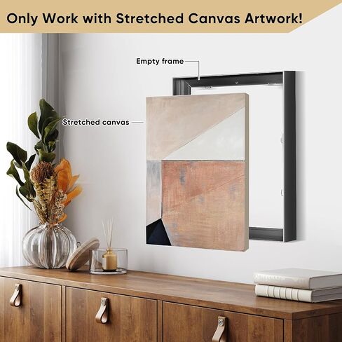 EASTHOPE 18x24 إطار قماشية الألومنيوم المجمعة من 0.6-0.9 "قماش تمتد ، شنقا عمودي وأفقي ، 1pcs in Saudi Arabia